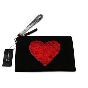 I.N.C. Black Sequined Suede Satchel Handbag Women’s NWT